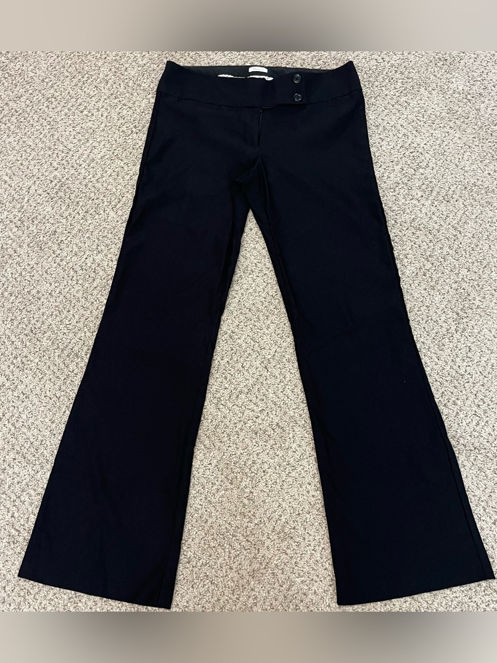 Studio Y Black Tailored Wide Leg Pants Size 7/8